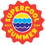 Supercool summer 2025 logo (outlined)