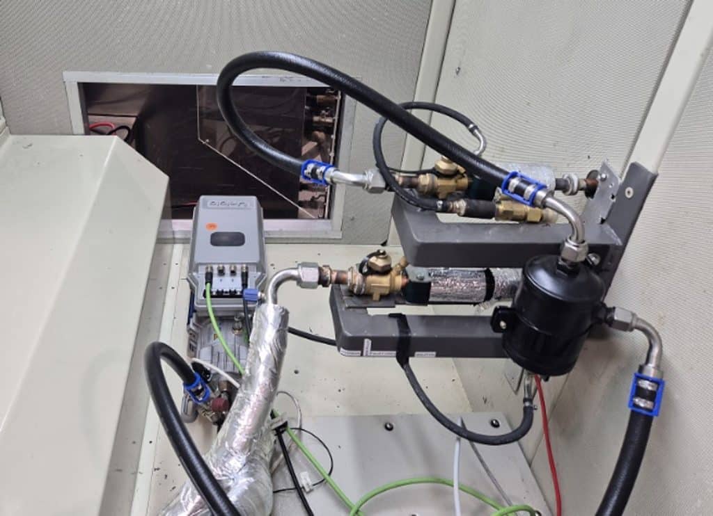 EDrive UD150 mounted inside calorimeter