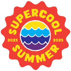 Supercool summer 2025 logo (outlined)